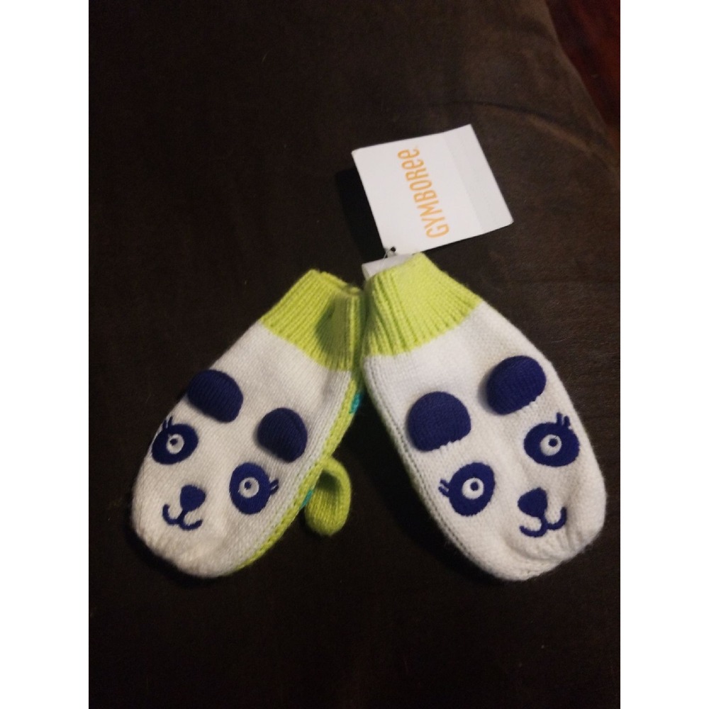 Gymboree color happy panda mittens nwt 12 24 months